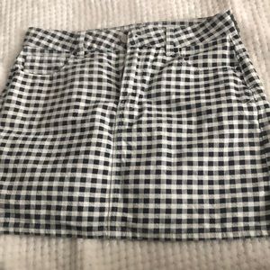 Checker print skirt PACSUN